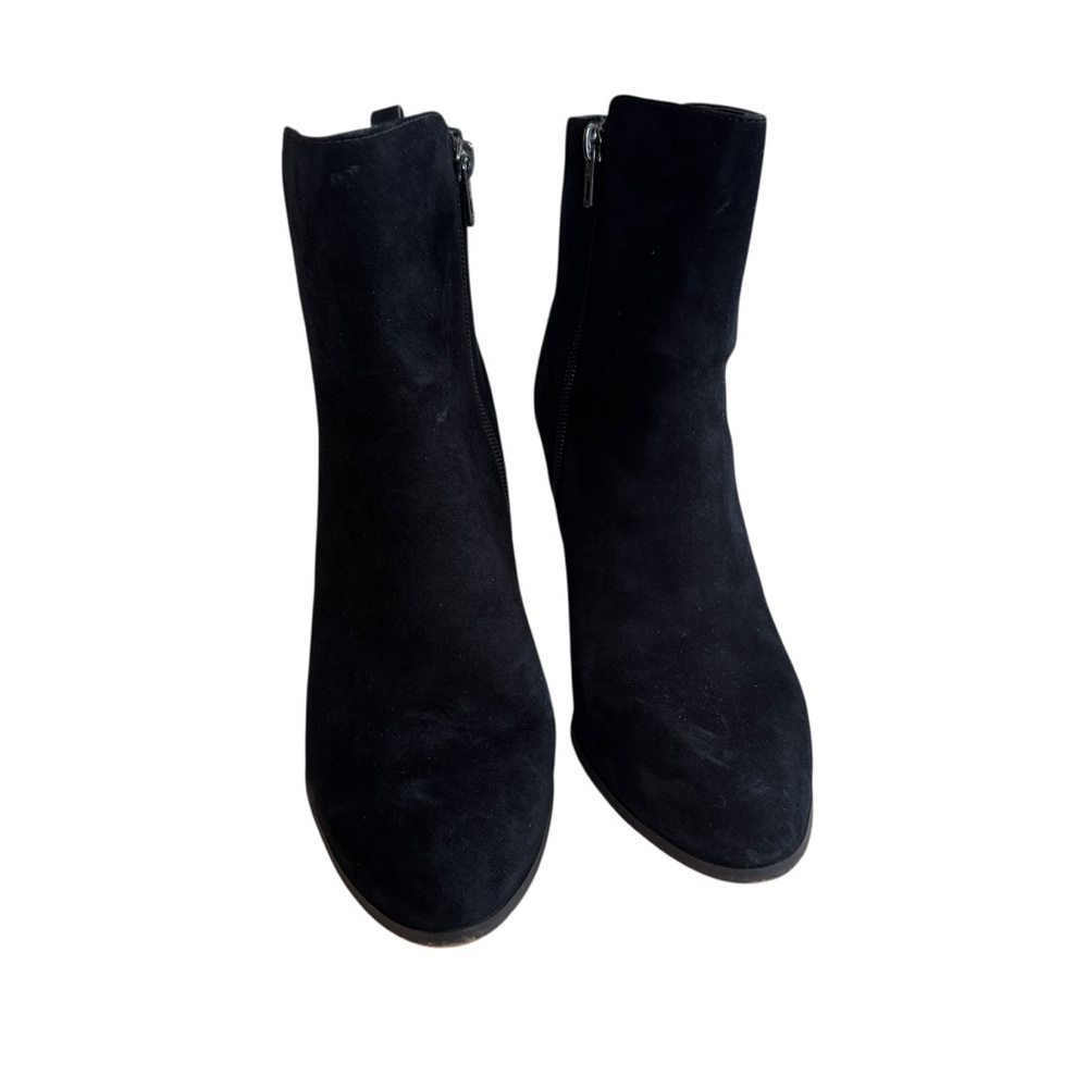 COACH WOMENS BLACK SUEDE JEMMA ANKLE BOOTIES HEEL US 10 EU 40 - Picture 3 of 12